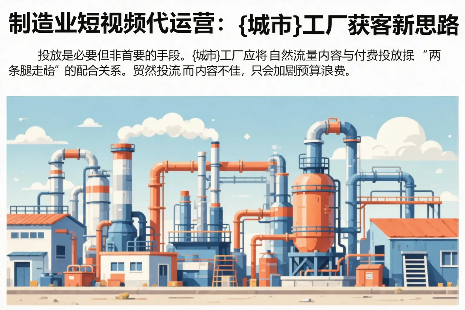 制造业短视频代运营：磁县工厂获客新思路
